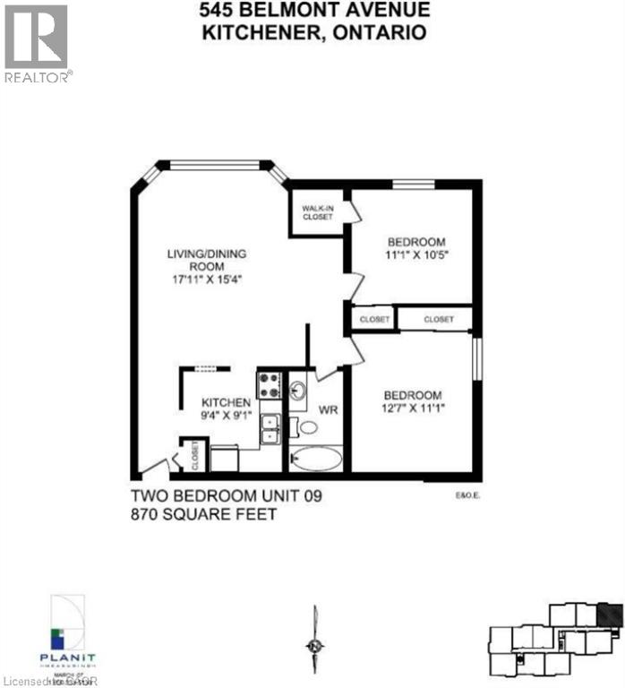 547 BELMONT Avenue W Unit# 510, Kitchener — photo 9