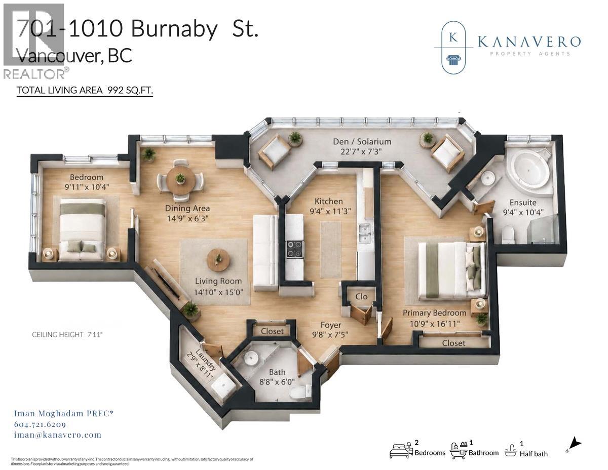 701 1010 BURNABY STREET, Vancouver - Image 1