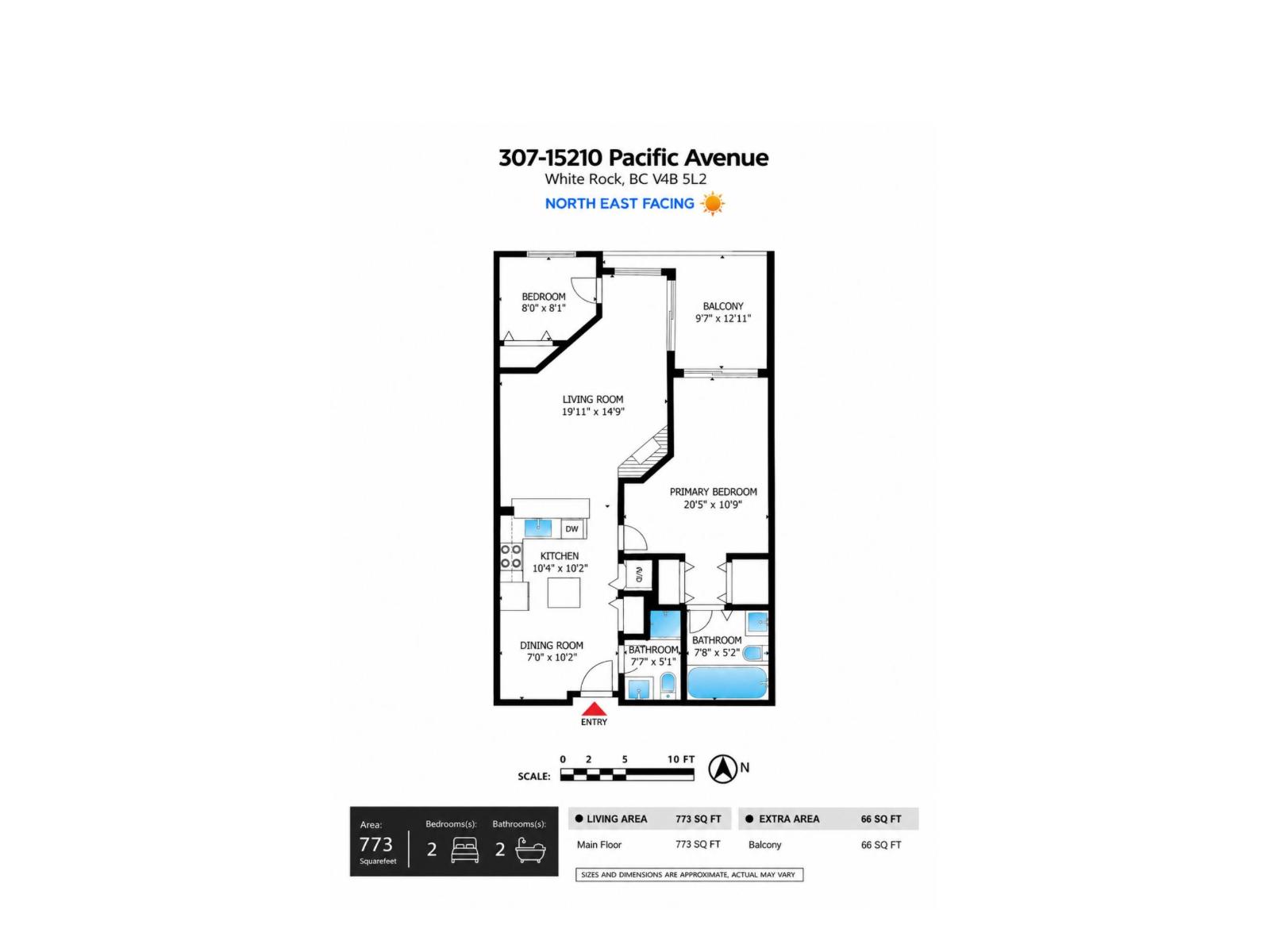 Unit 307 · 2 bd