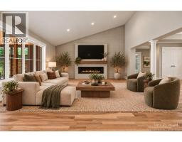 Living area virtually staged