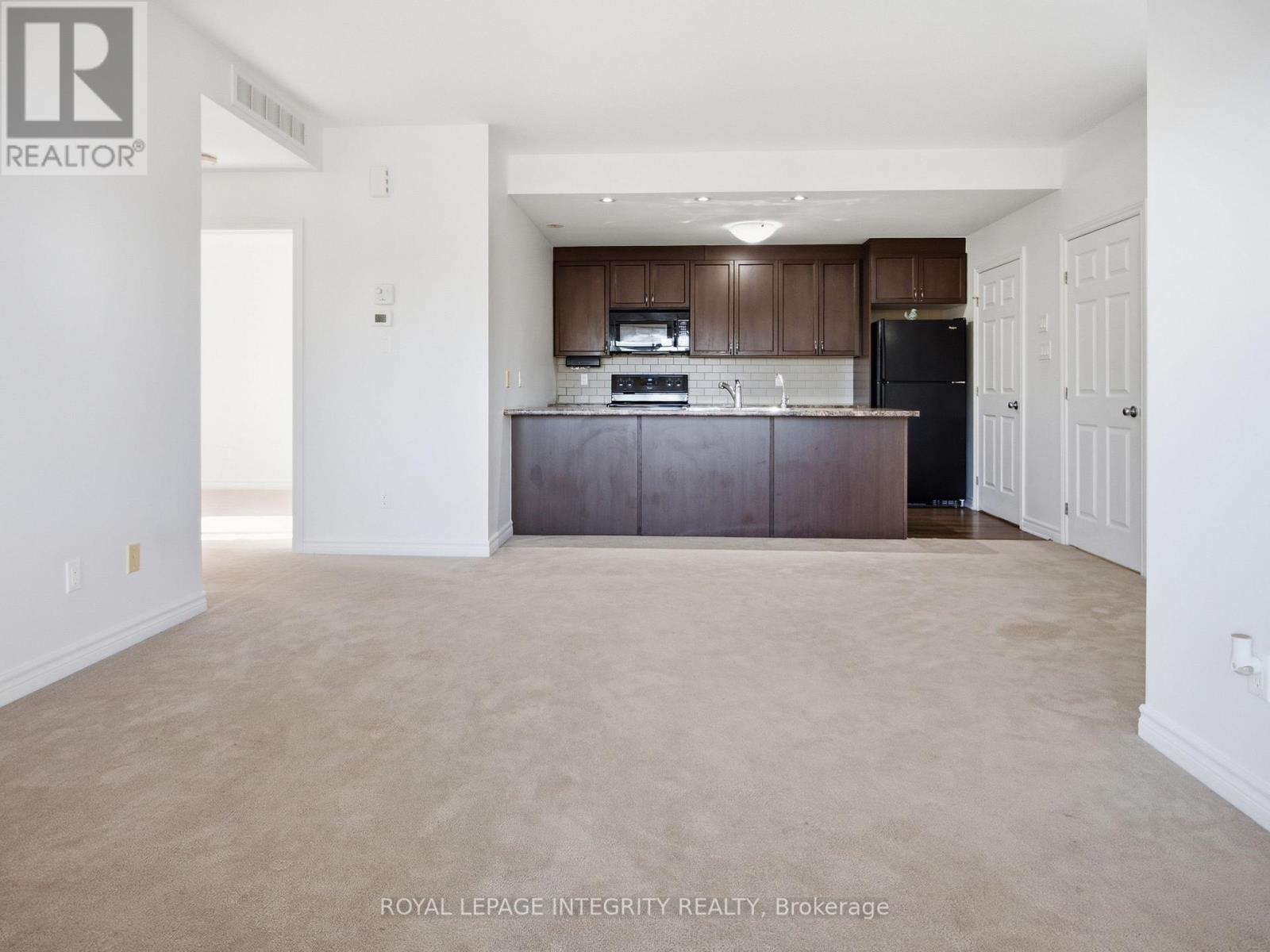Bright open-concept kitchen and living area
