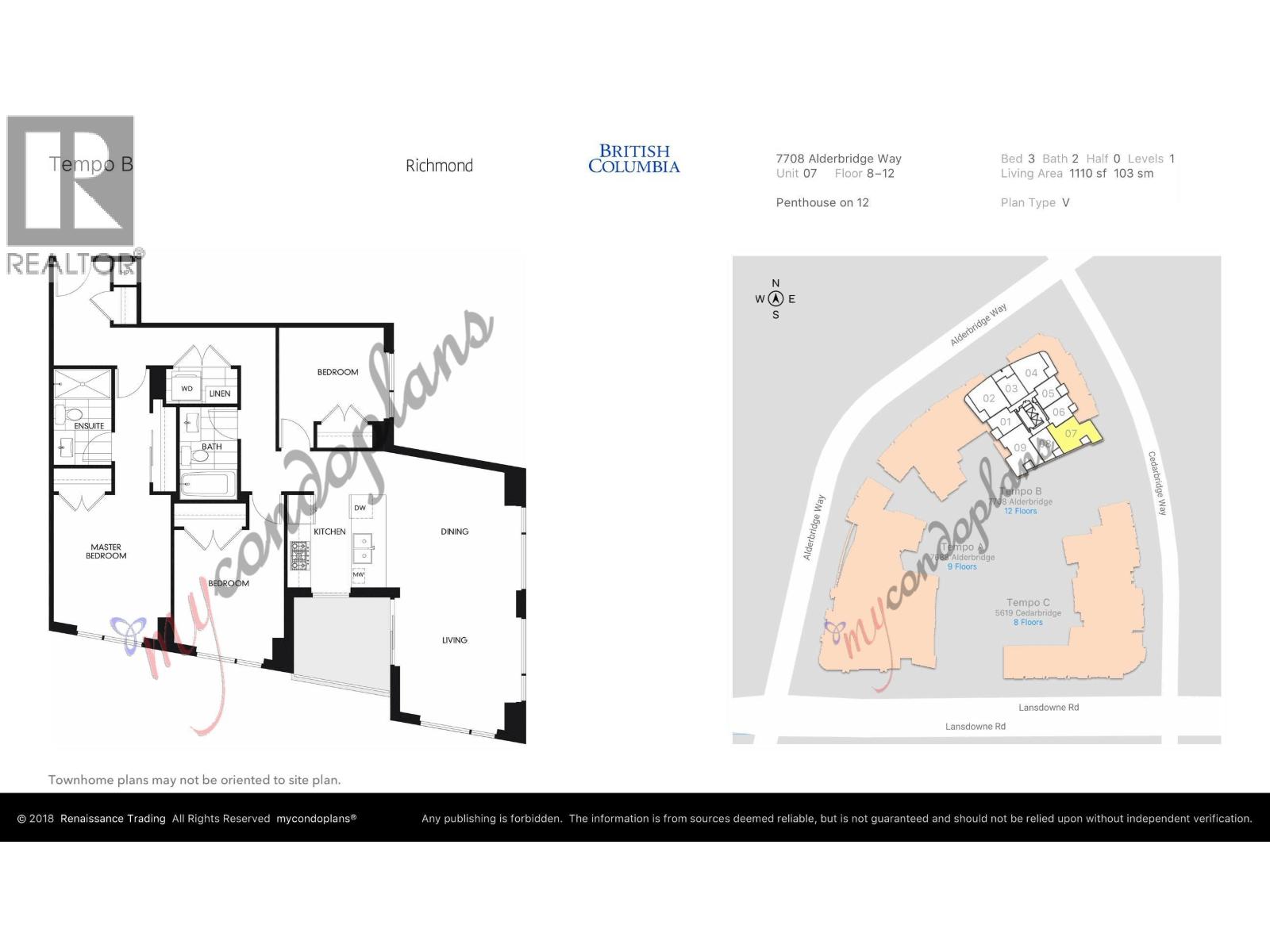 3 Bed, 2 Bath House for Rent in Richmond – 1107 7708 ALDERBRIDGE WAY, Richmond – MLS# R3174404 - Image 17