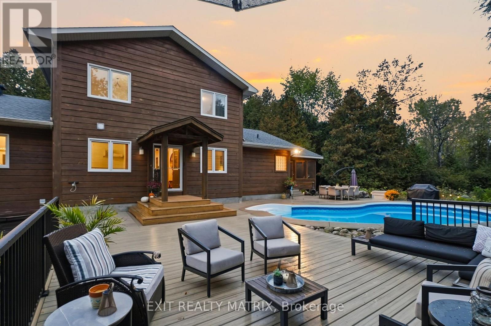 New hardscaping: decks, interlock, fence, railings