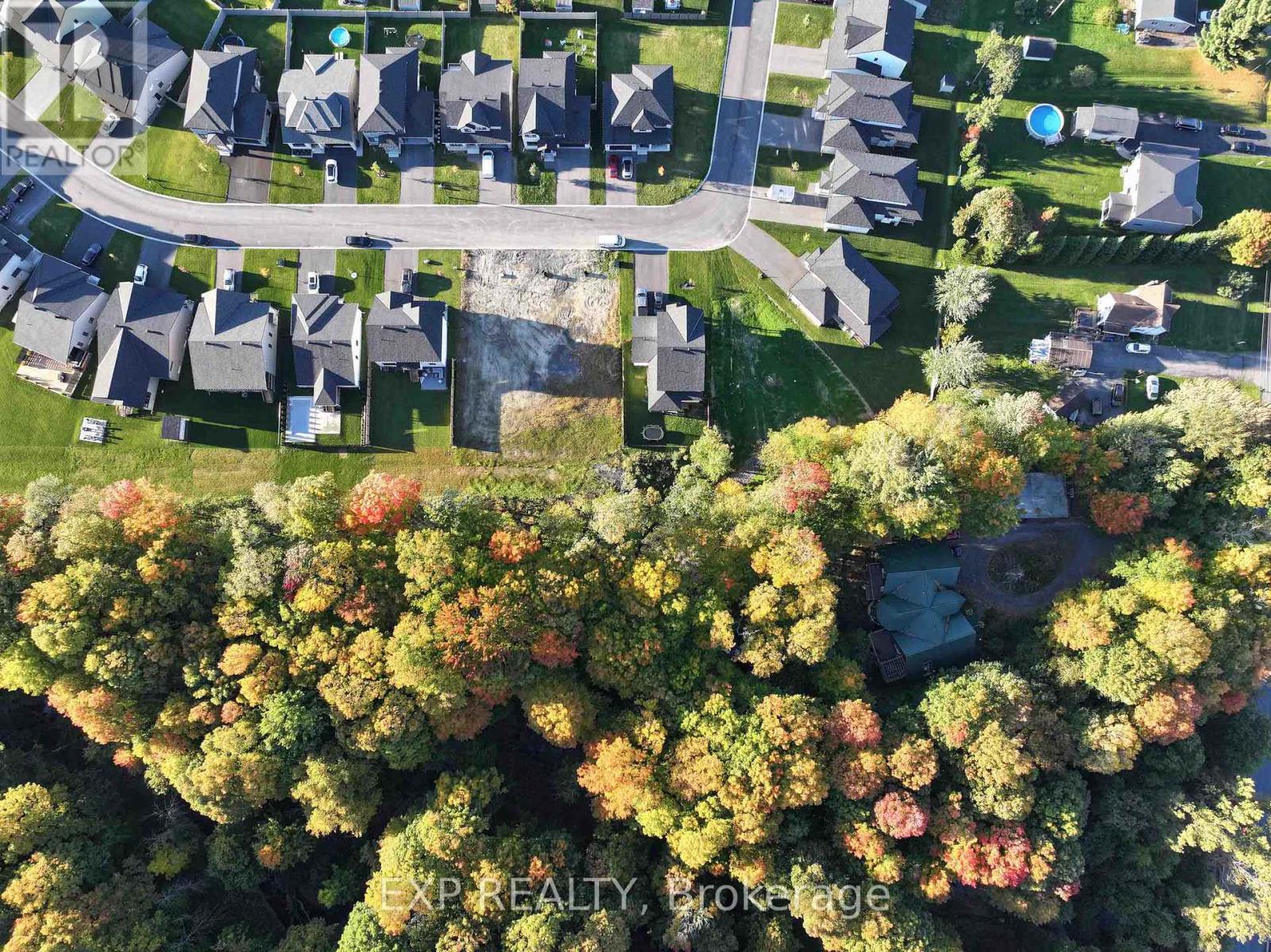 Backing on to green space.