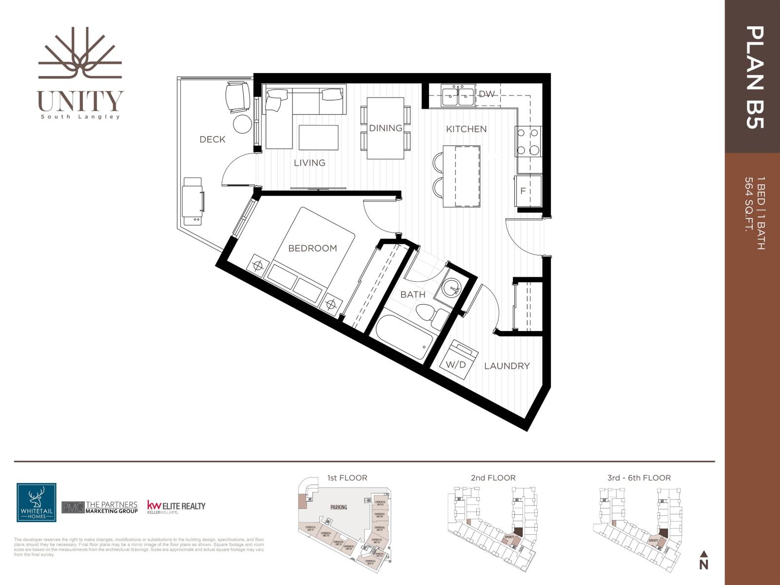 1 Bed, 1 Bath Apartment for Sale in Langley – 627 20769 FRASER HIGHWAY, Langley – MLS# R3176263 - Image 2