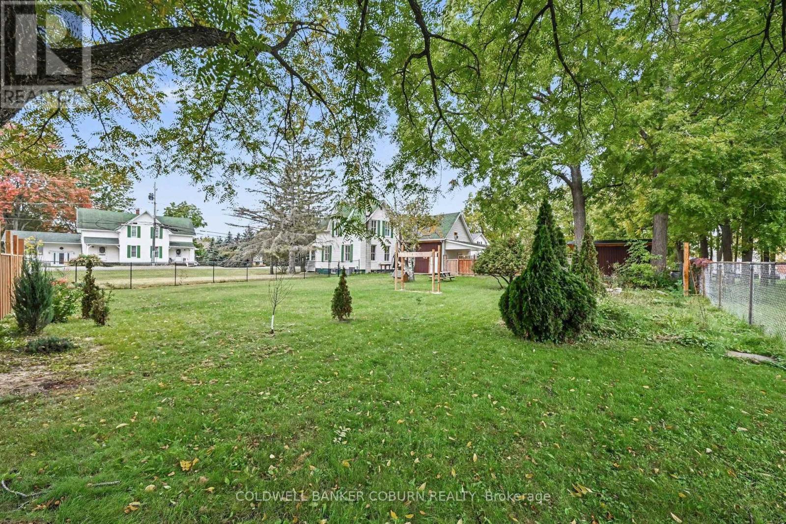 large fenced in yard