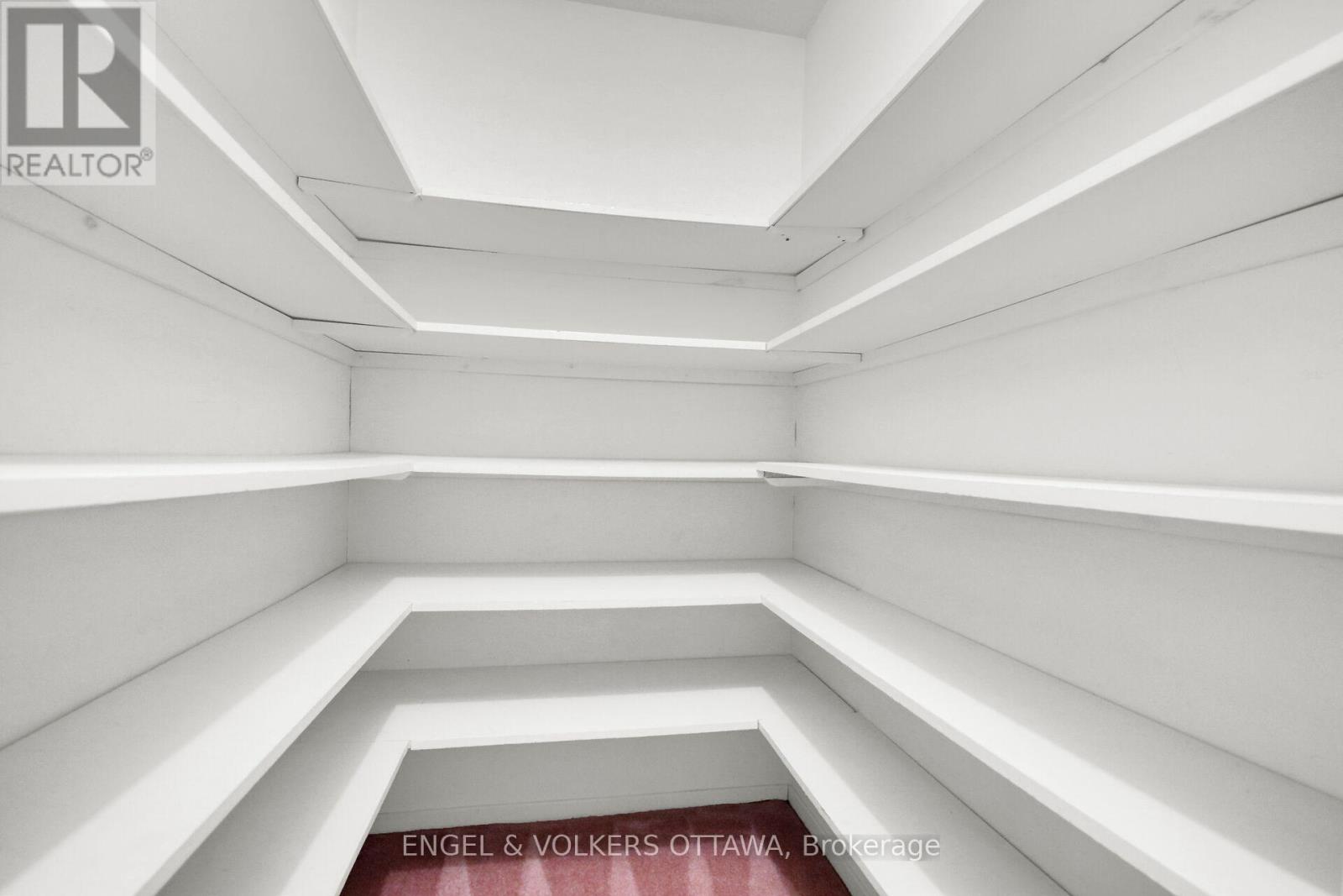 Rare walk in linen closet.