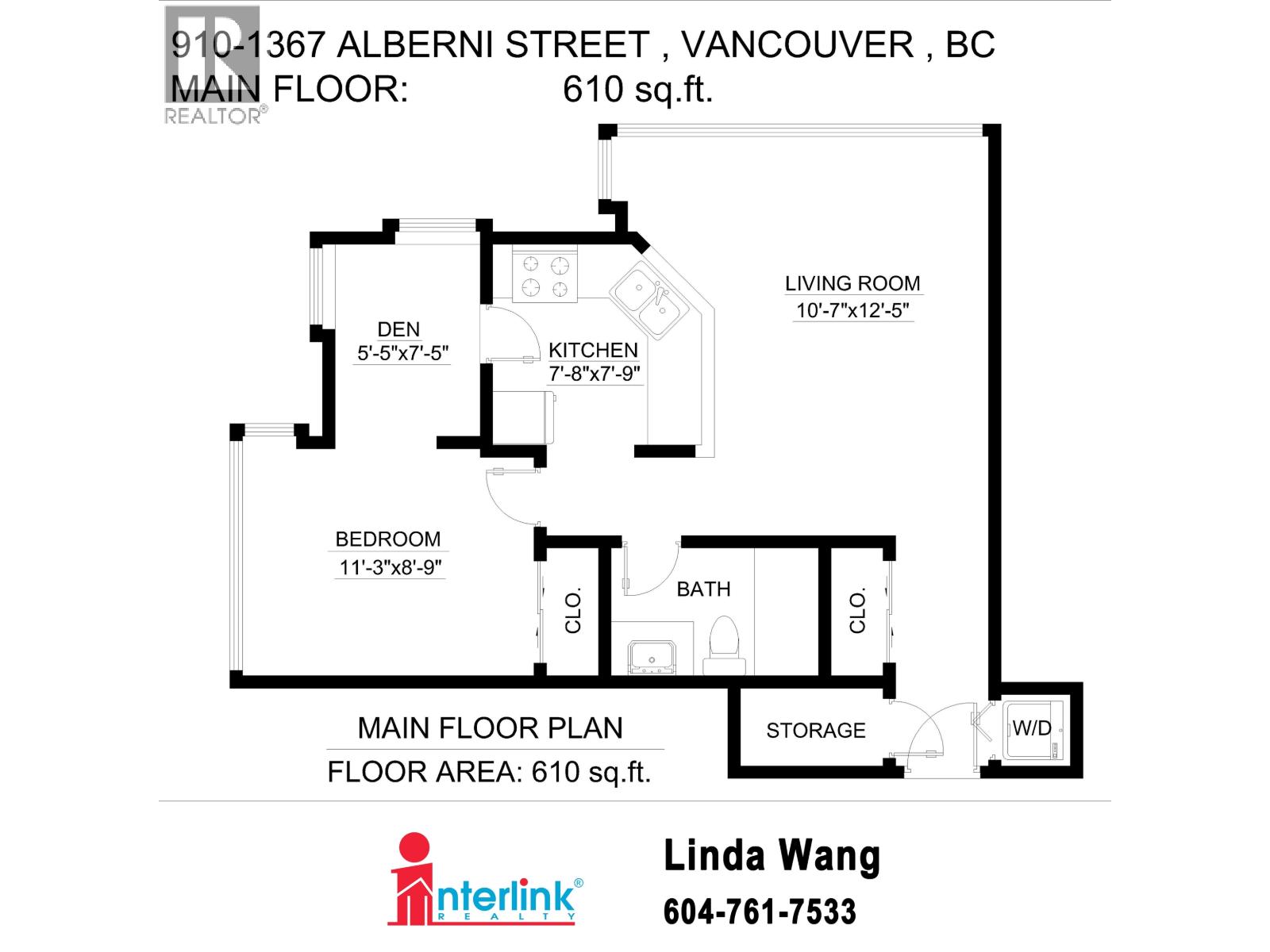 910 1367 ALBERNI STREET, Vancouver - Image 1