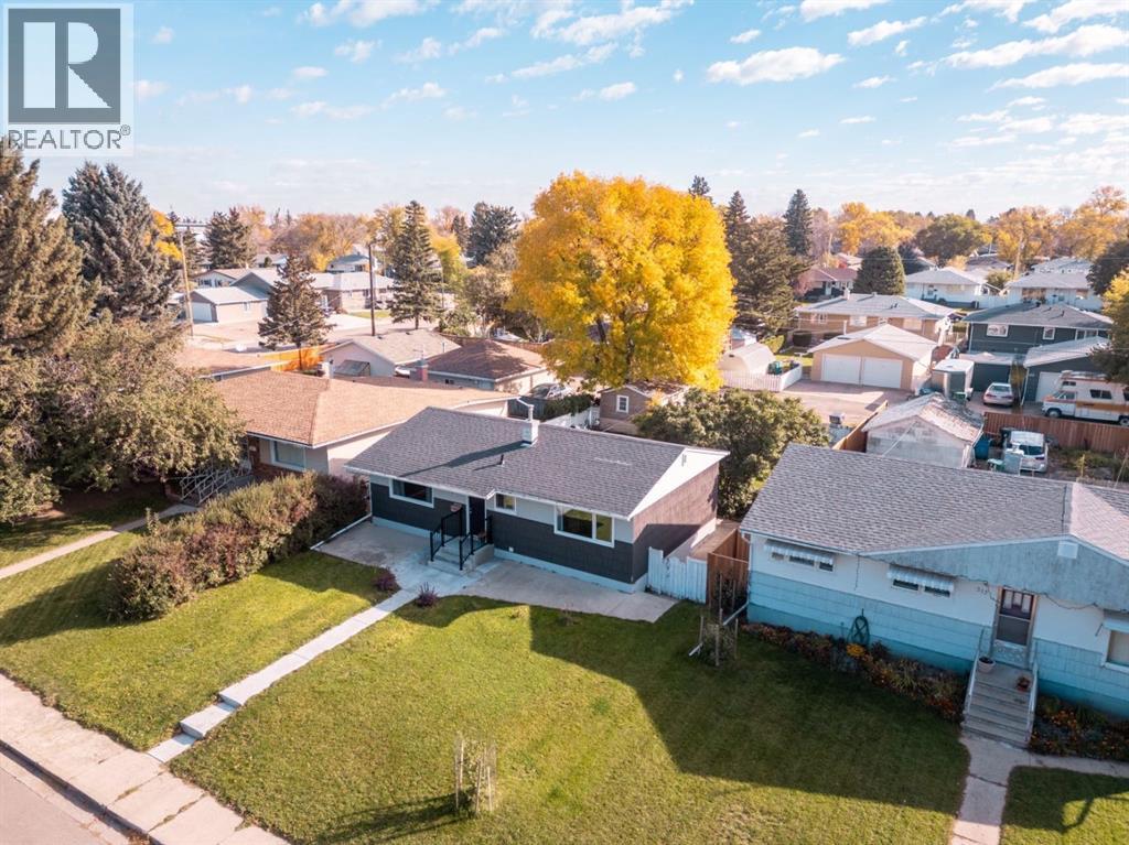 Drone photo of the property and community