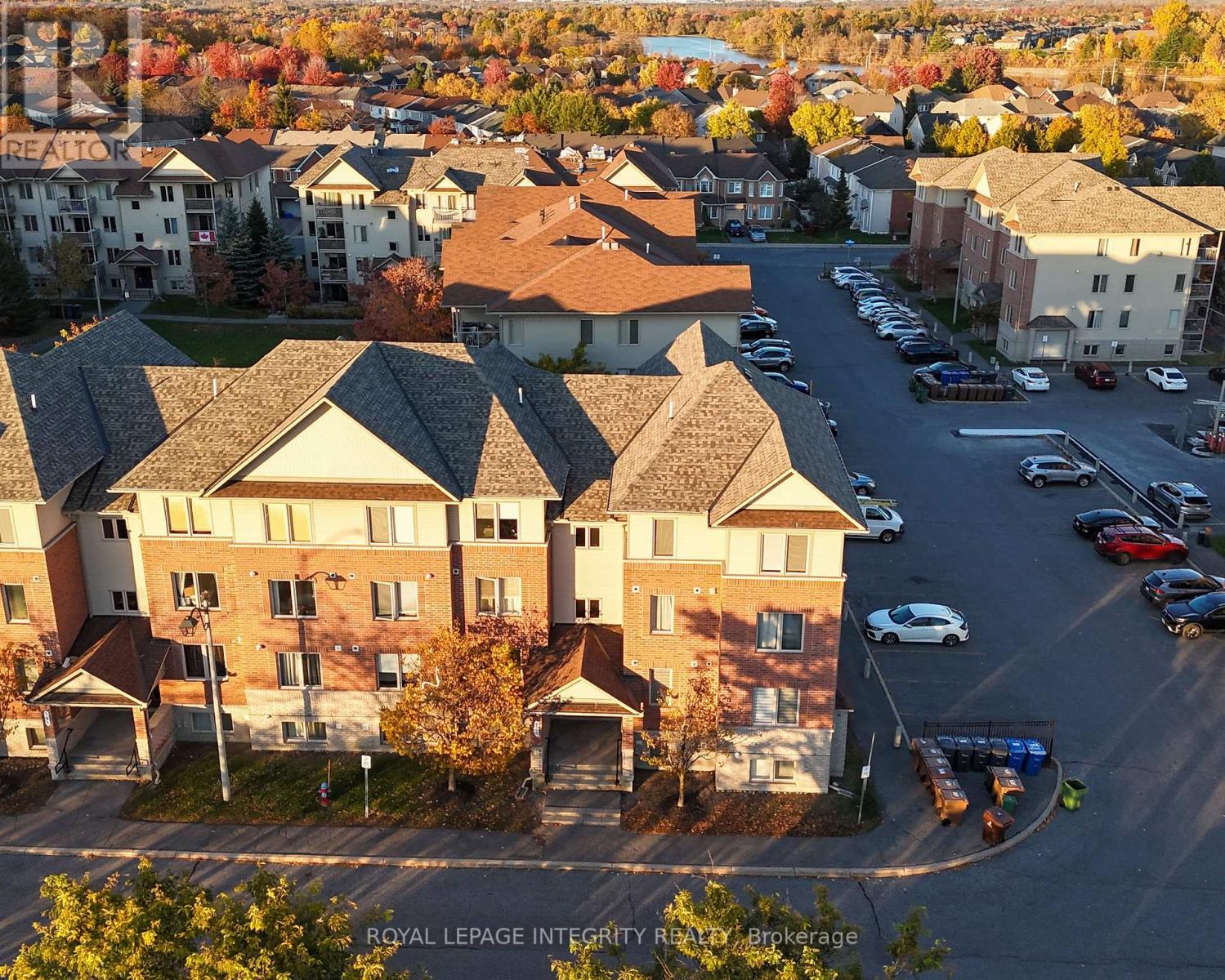 Aerial view of a well-kept community