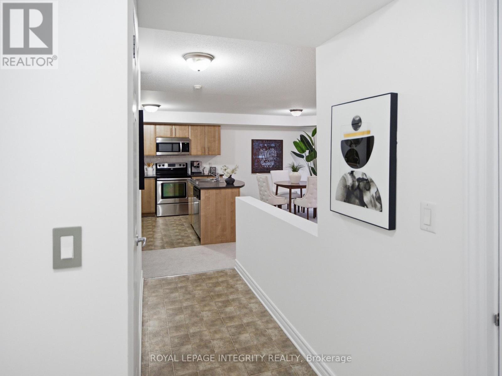 Bright entry opening to an open layout