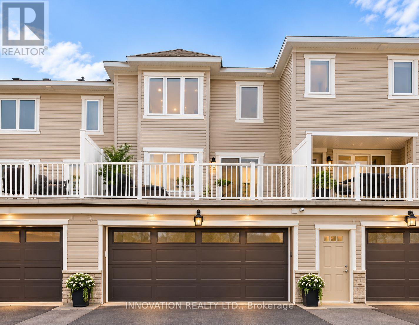 Double car garage on the back side
