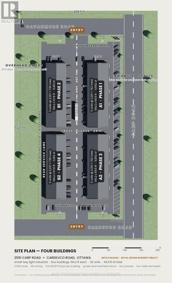 4 building concept renderings
