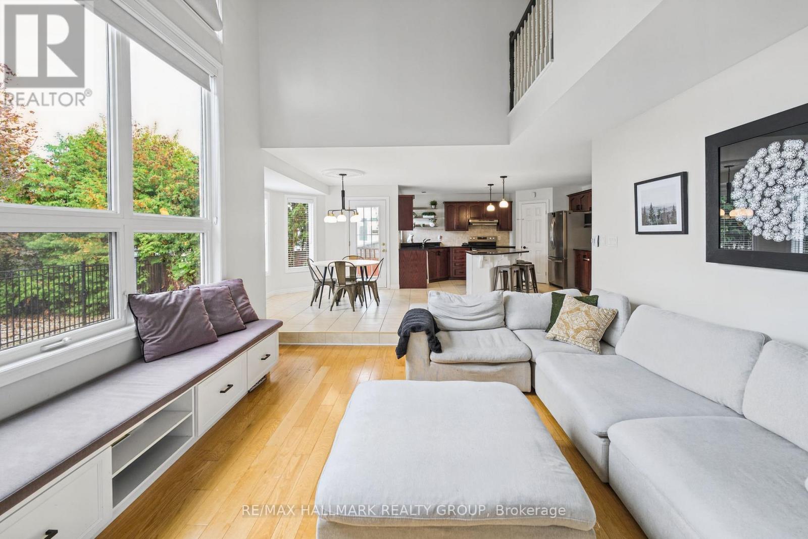 Family Room w/Cathedral Ceiling & Hardwood Floors