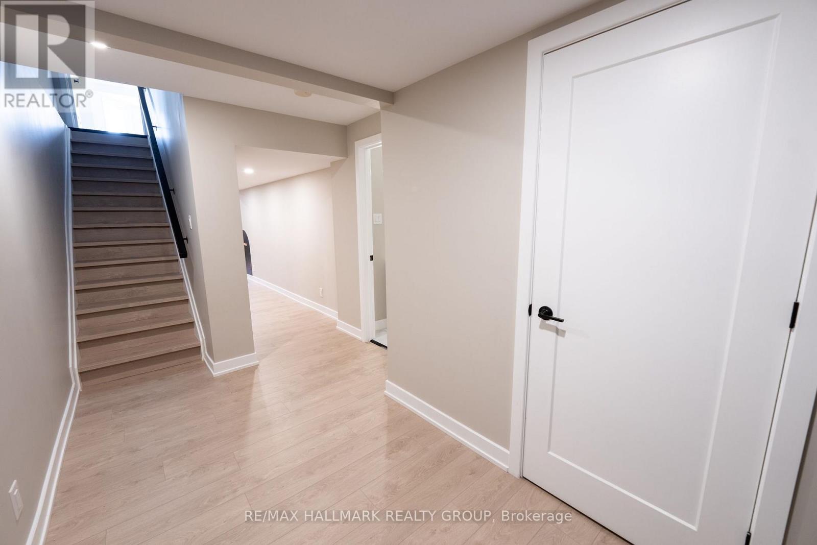 Hardwood Stairs to Basement