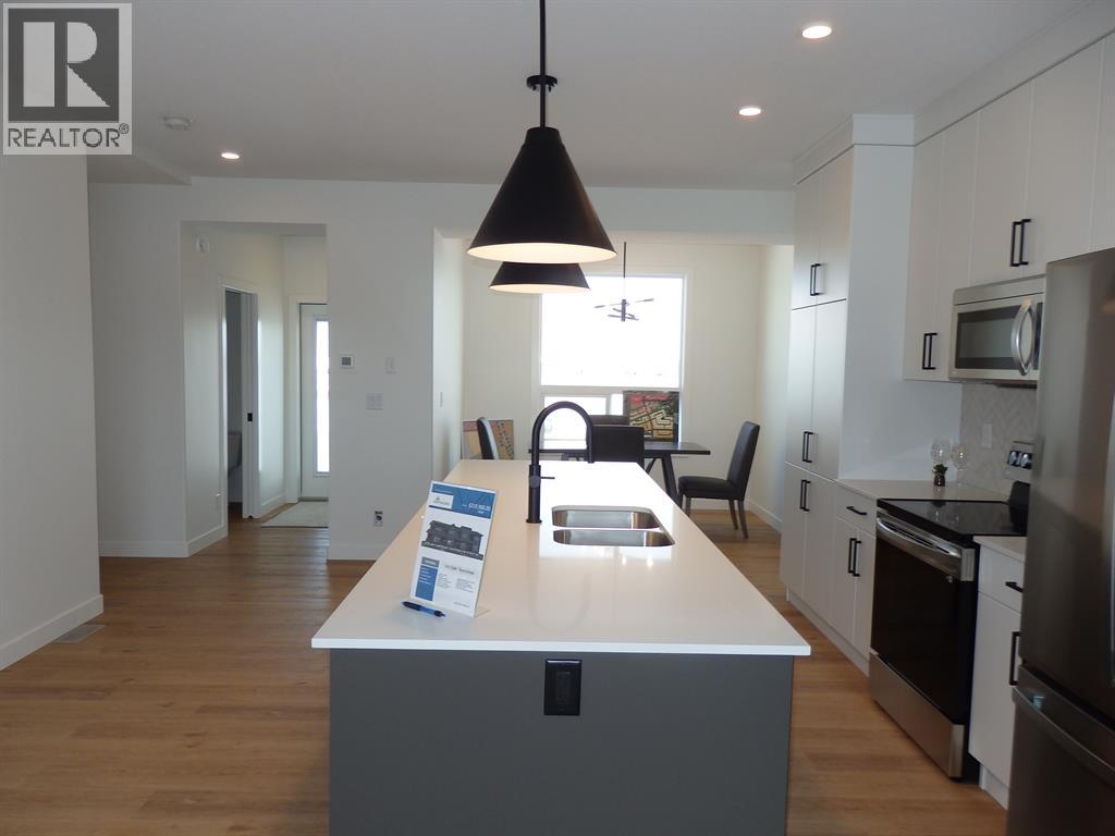 view from living room to dining