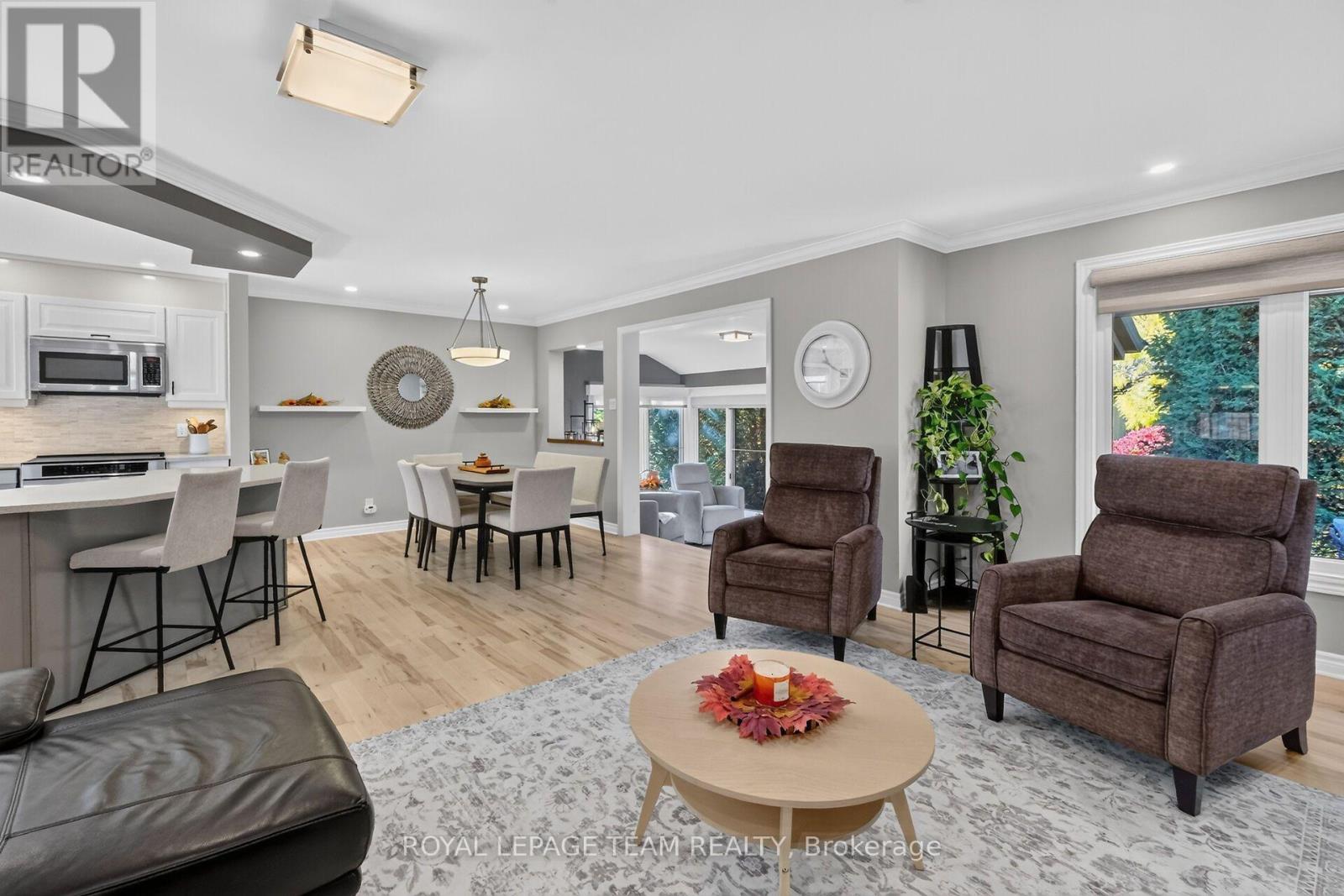 Open concept main living space.