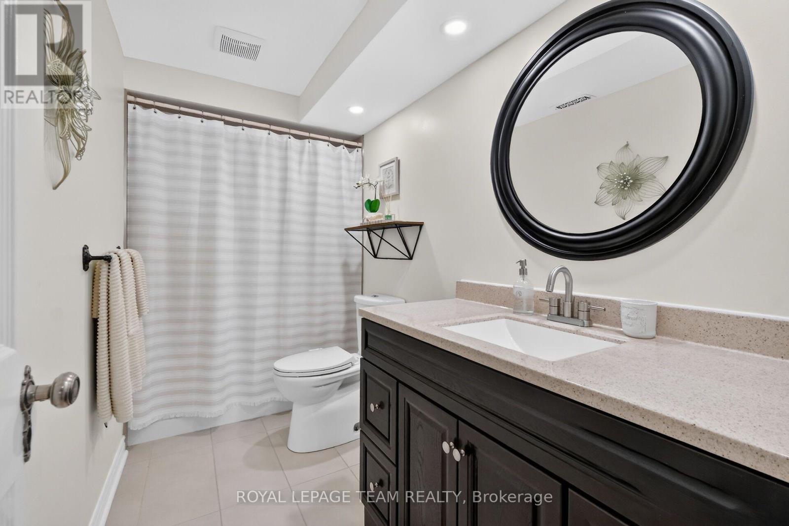 4pc Bath in fully finished Basement.