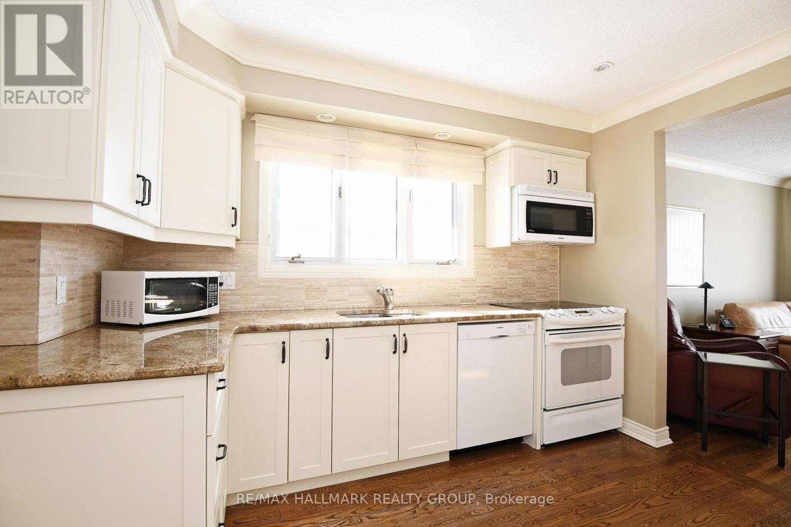 Updated kitchen with granite countertops