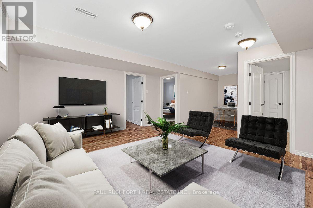 Virtually Staged-Basement Rec Room