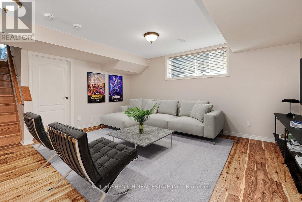 Virtually Staged-Basement Rec Room