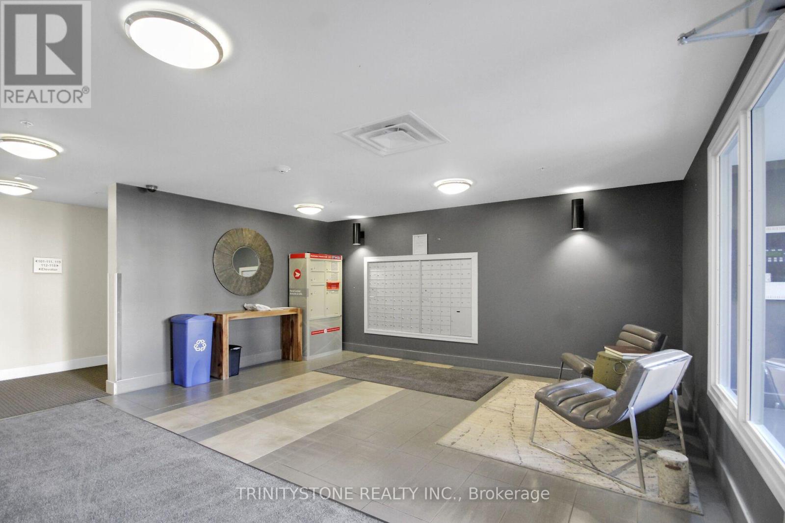 Mail area and front lobby