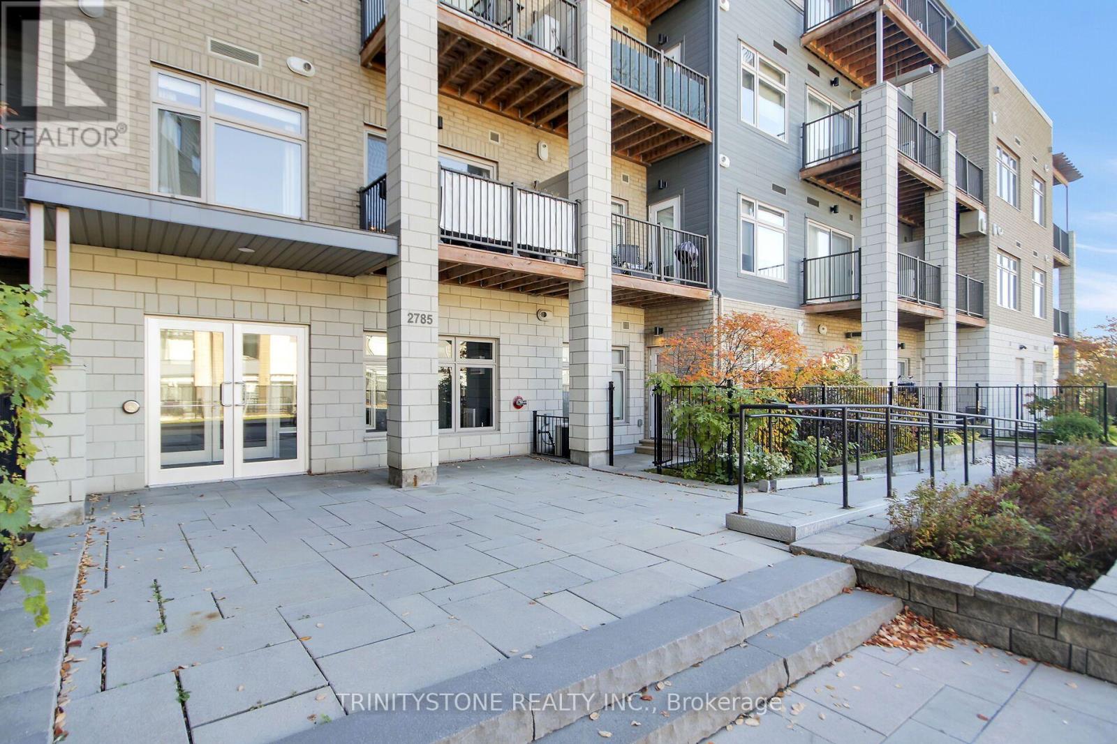 Building rear entrance