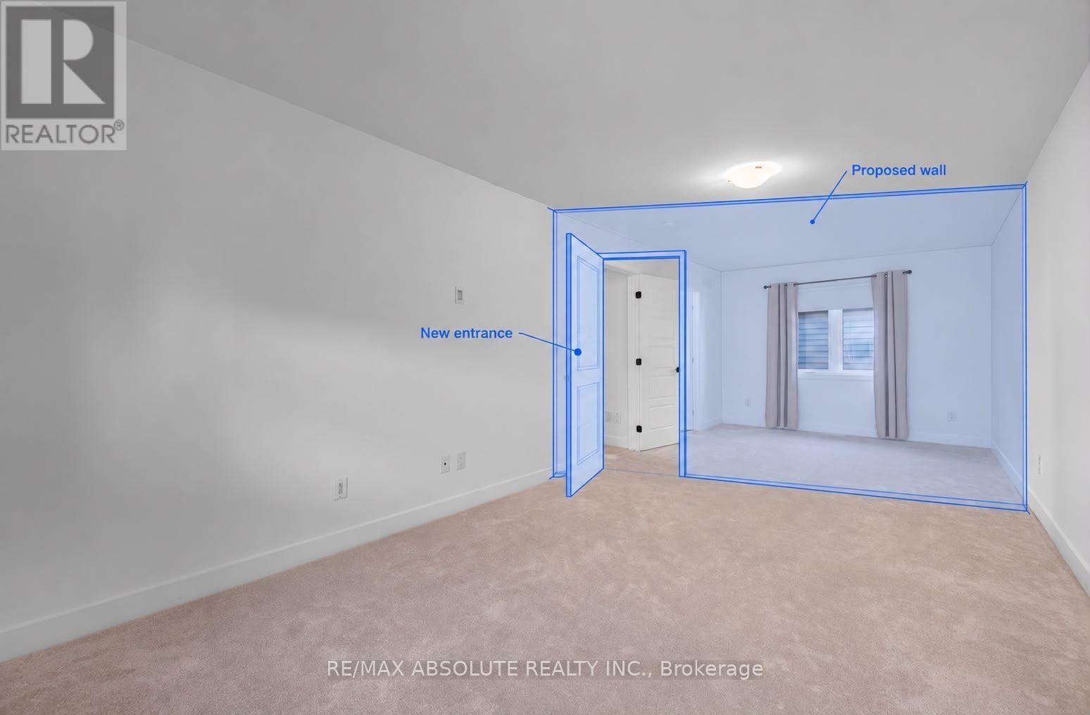 Rendered 3rd/4th bedroom opportunity