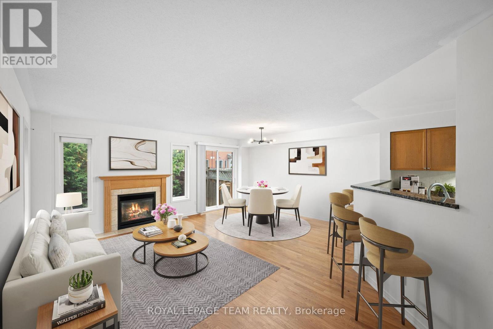 Living room/dining room-virtually staged