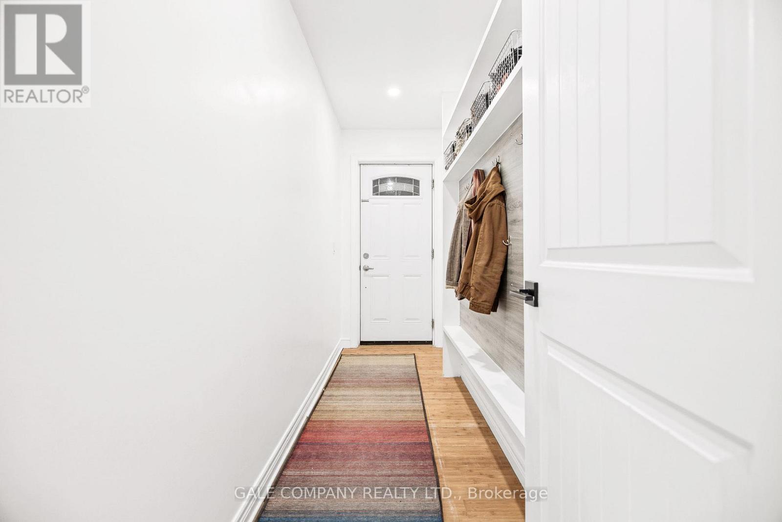 Mudroom with access to attached garage