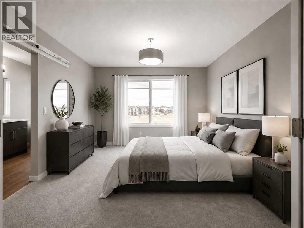 Primary Bedroom  - virtually staged. Furniture, decor not included