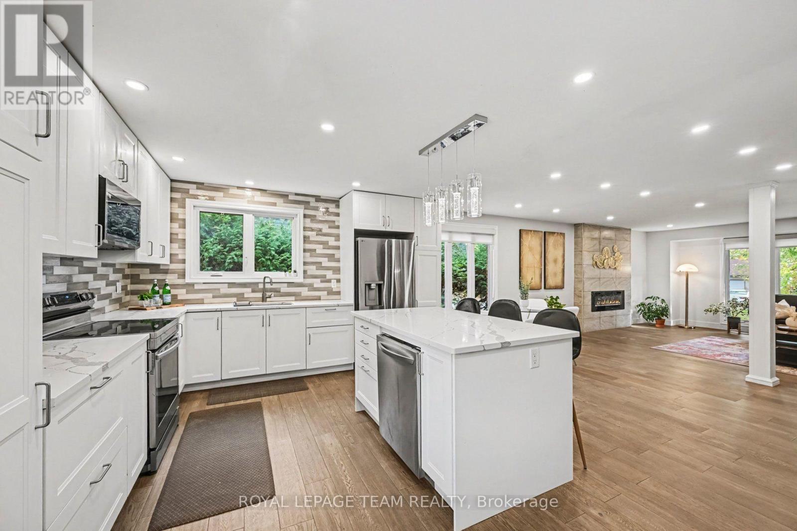 Kitchen in open concept main floor