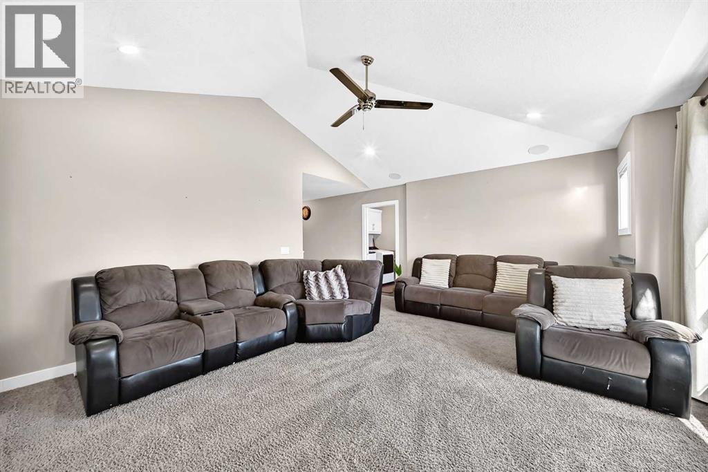 The large bonus room is ideal for family movie nights!