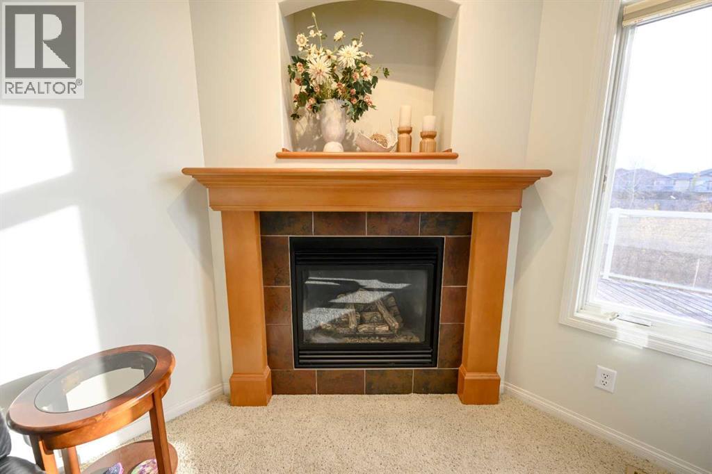 Thermostat controlled fireplace