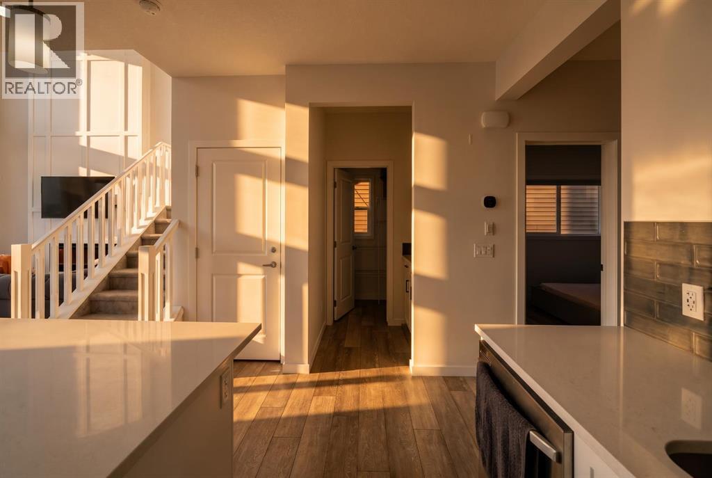 Coffee Bar directly opposite kitchen with a walk in pantry
