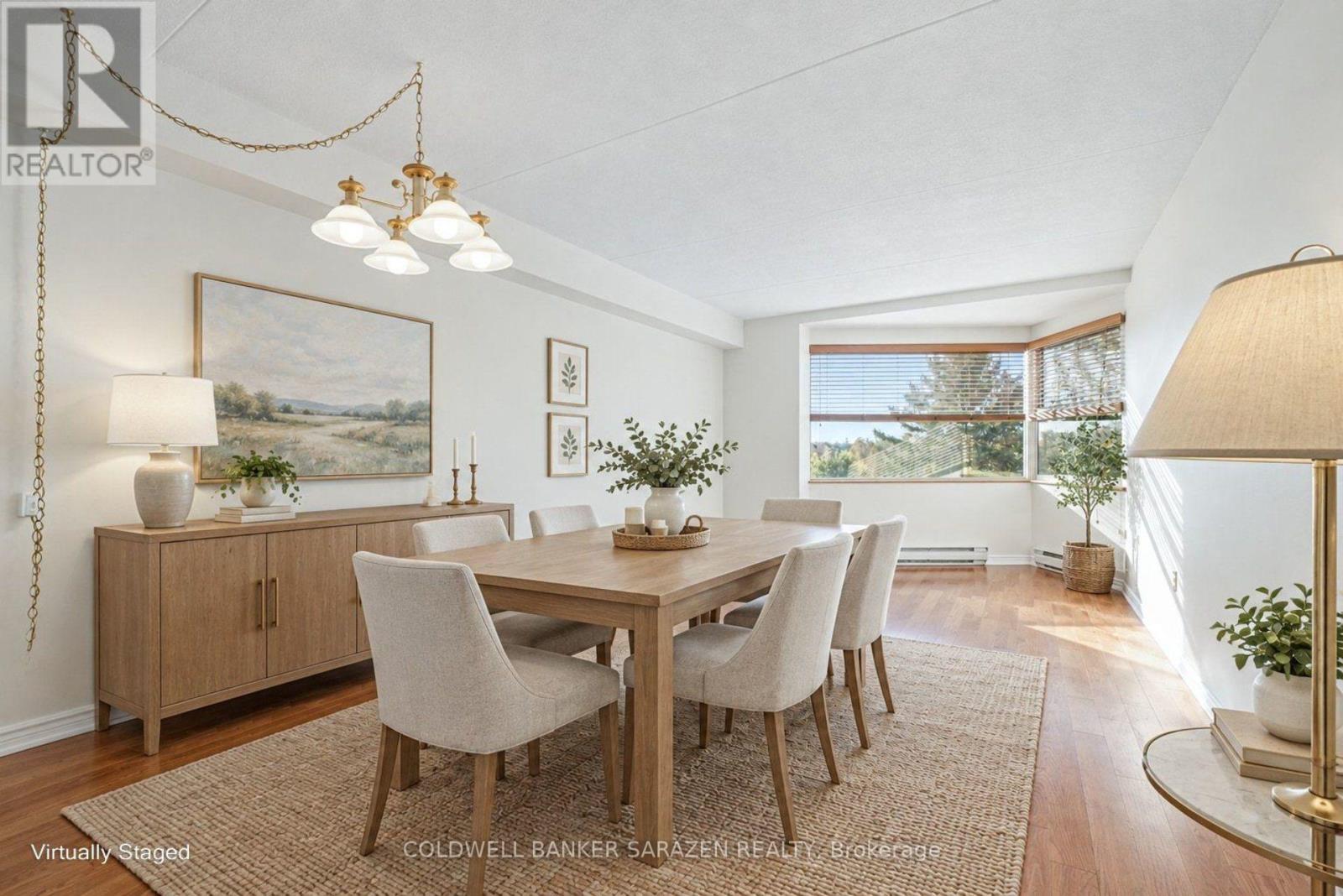 dining area virtually staged