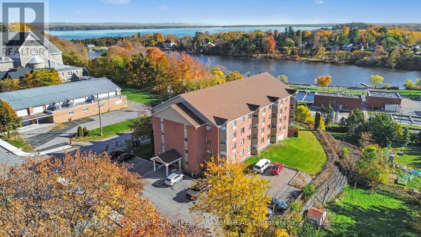 aerial view of building