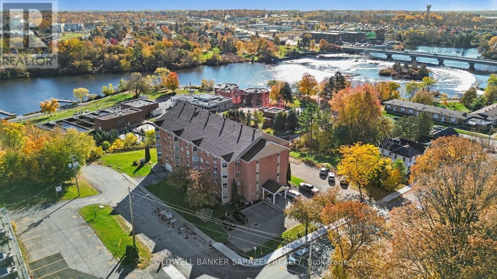 aerial view of building