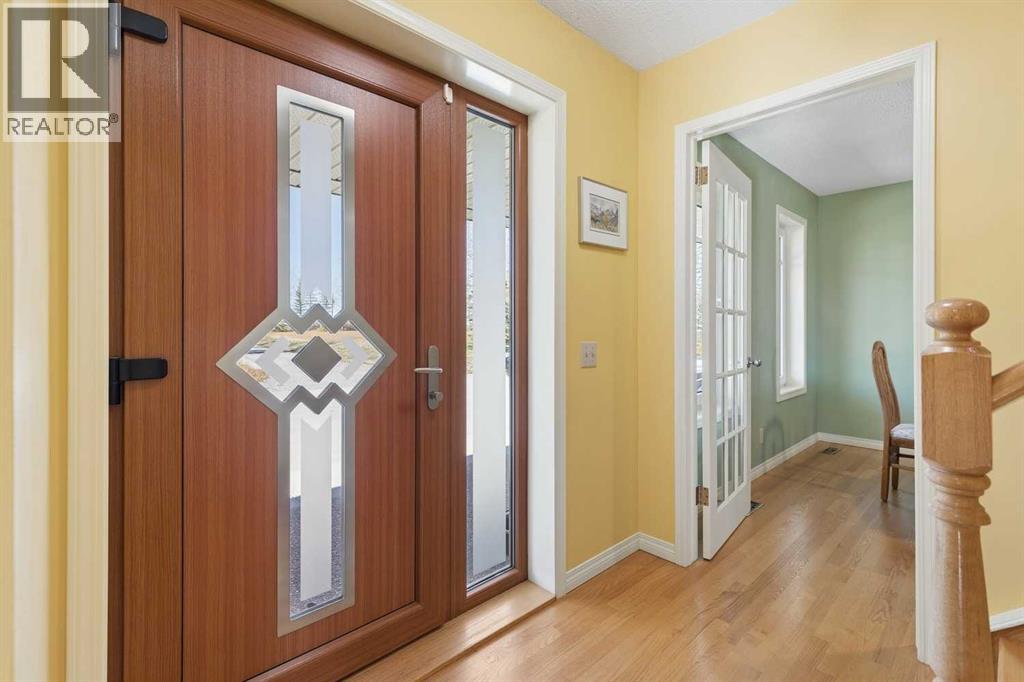 Welcoming foyer with expensive doors and windows