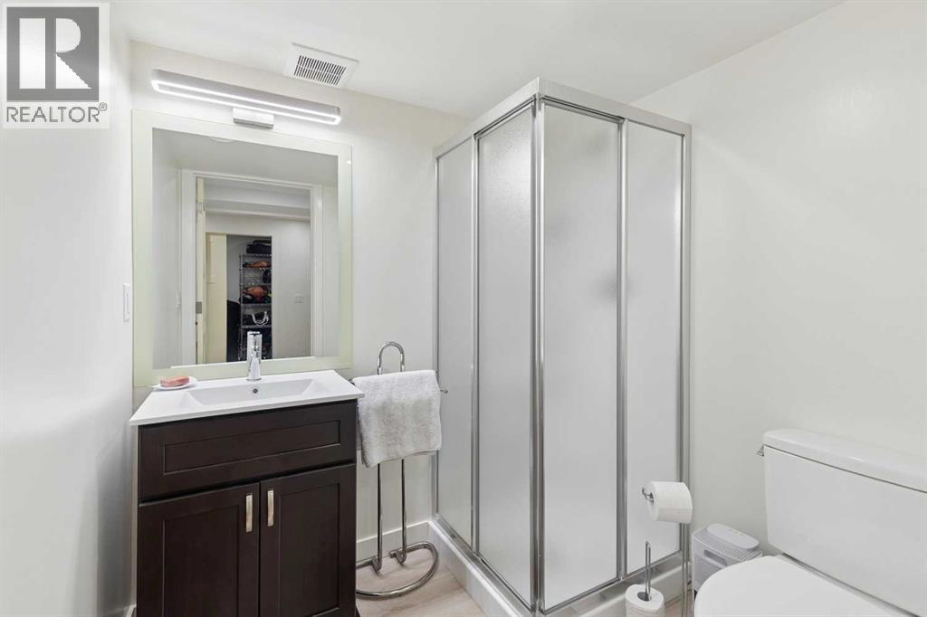 Basement bathroom with shower