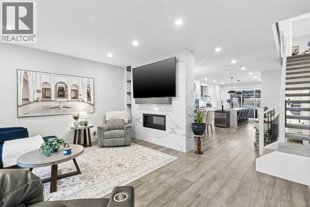 Main floor is bright and open with 9ft ceilings