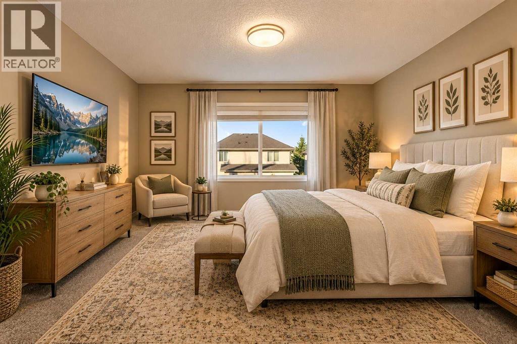 Virtual staged Master Bed room