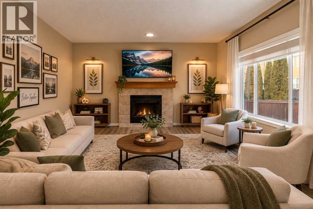 Virtual staged Family room