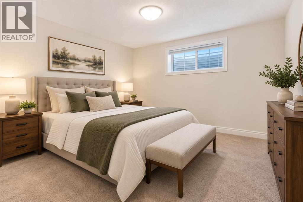 Fourth bedroom in the lower level (This photo has been digitally staged)