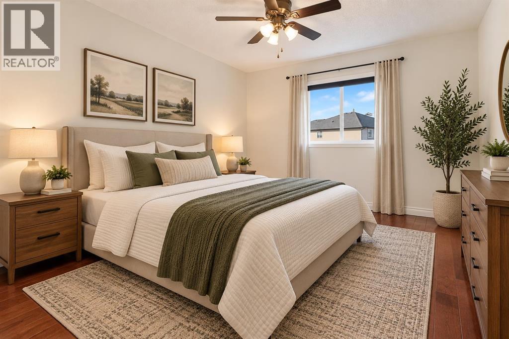 The third upper level bedroom (This photo has been digitally staged)