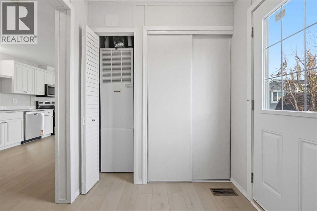 laundry area & coat closet