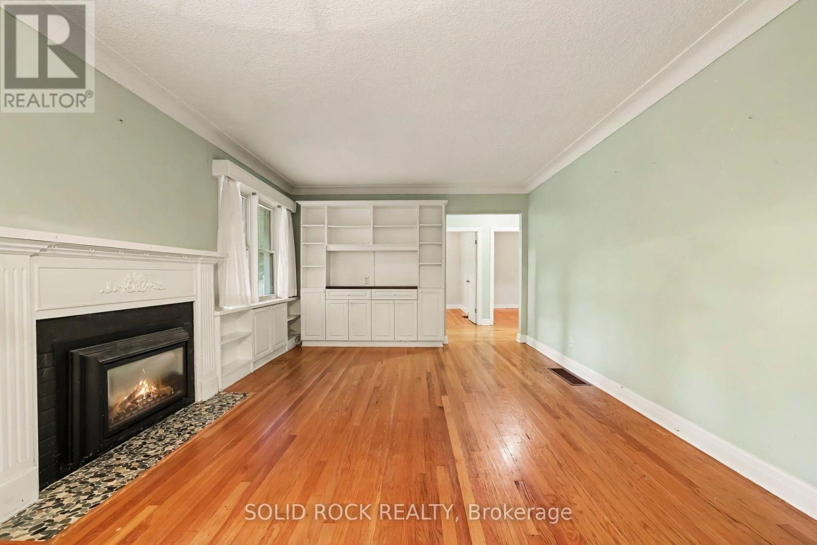Hardwood floors from the living room