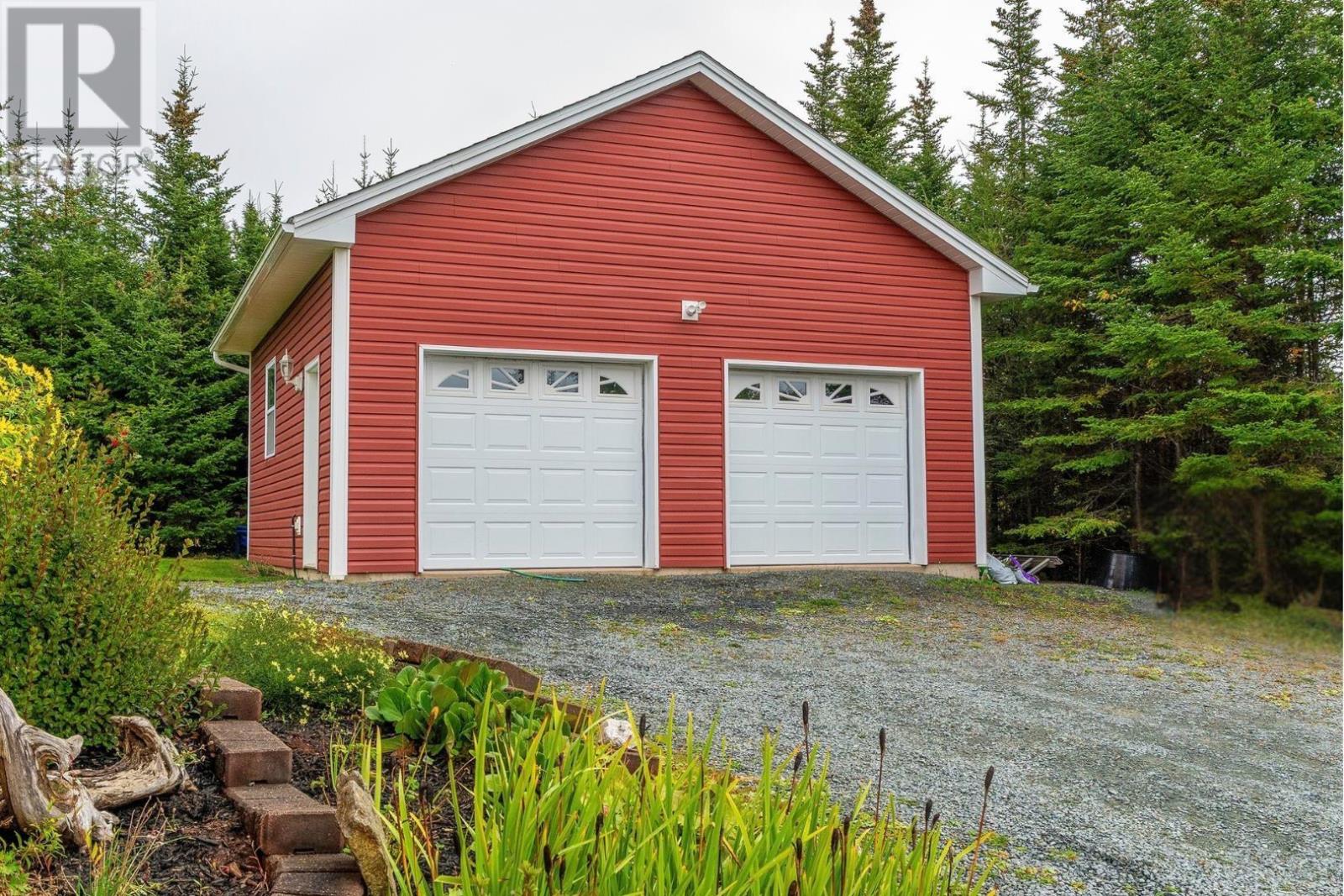 Detached double garage