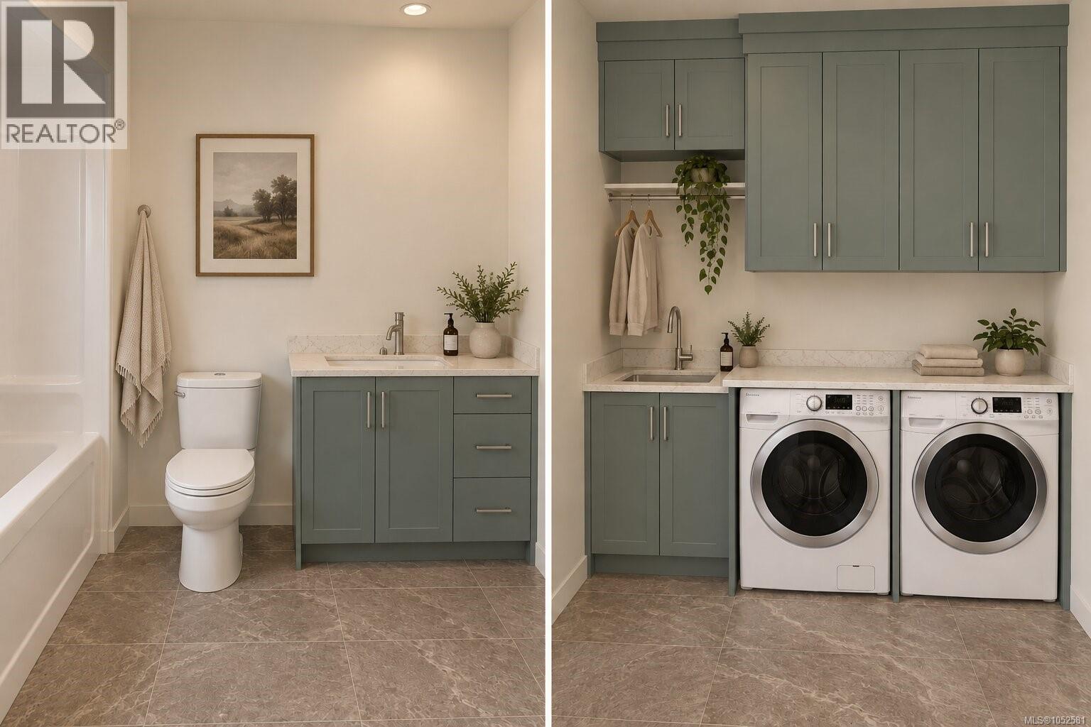 Laundry room rendering - virtual staging