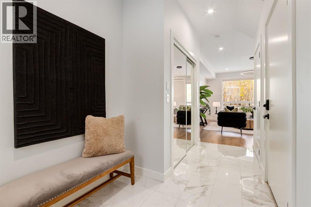 Spacious foyer leading to the bright and open main floor